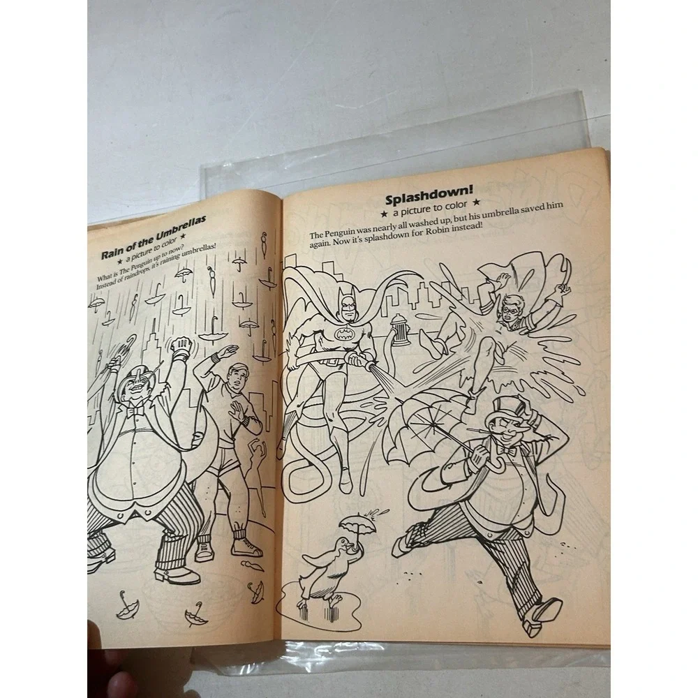 Vintage Penguin Super Powers Coloring and Activity Book 1984 Unused RARE DC